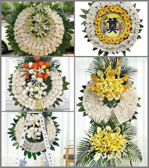 广东梅州市五华县横陂镇华阁村花圈速递